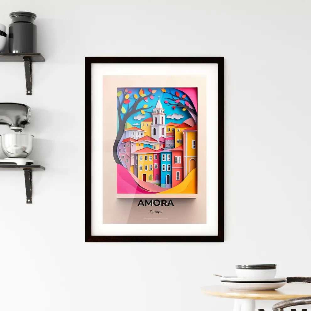 Vivid Amora, Portugal, Framed Wall Art