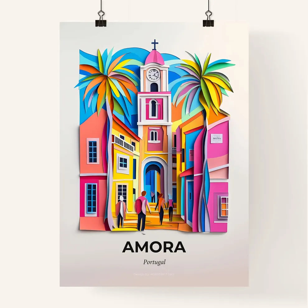 Vivid Amora, Portugal, Colorful Poster
