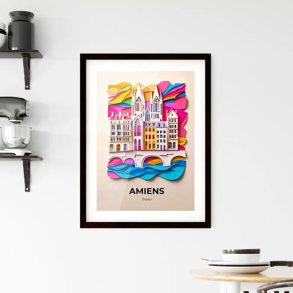 Vivid Amiens, France, Framed Wall Art
