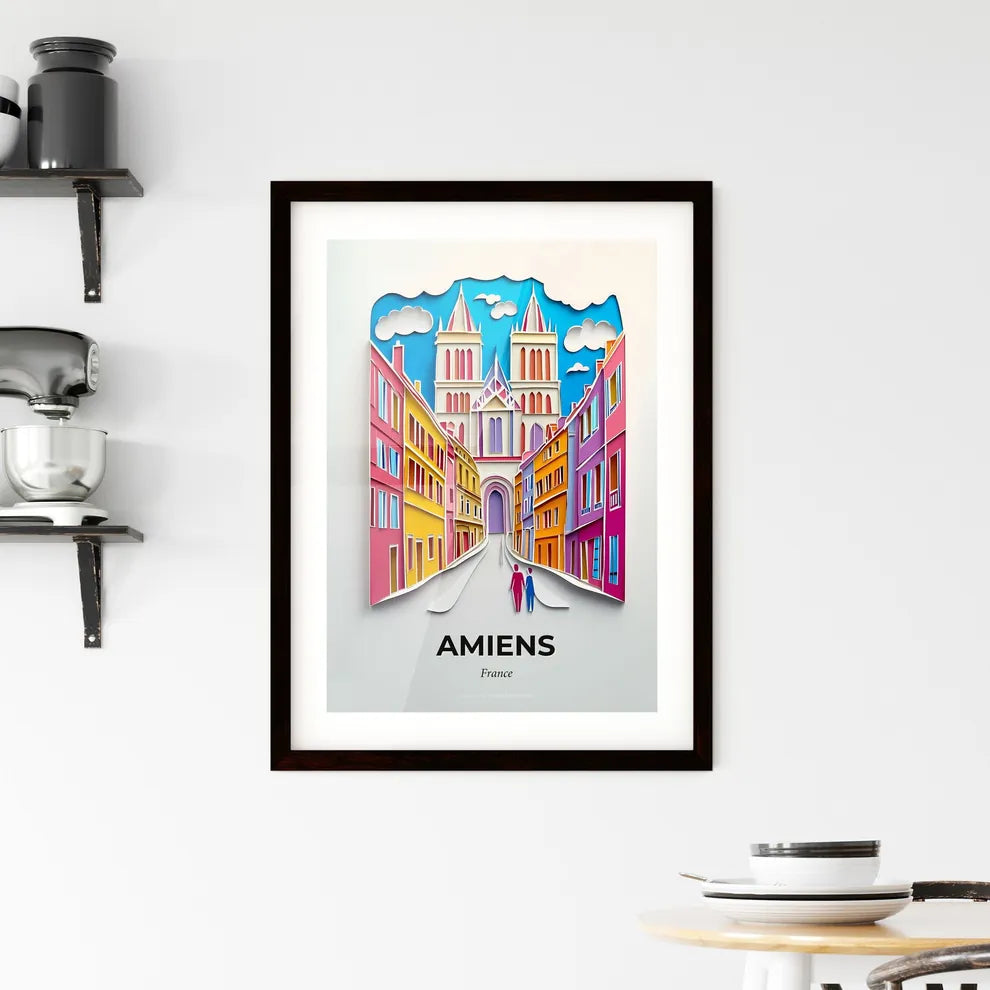 Vivid Amiens, France, Framed Wall Art