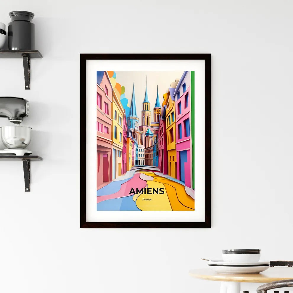 Vivid Amiens, France, Framed Wall Art