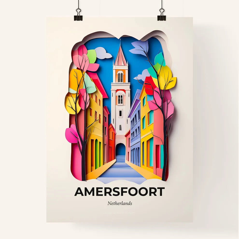 Vivid Amersfoort, Netherlands, Colorful Poster
