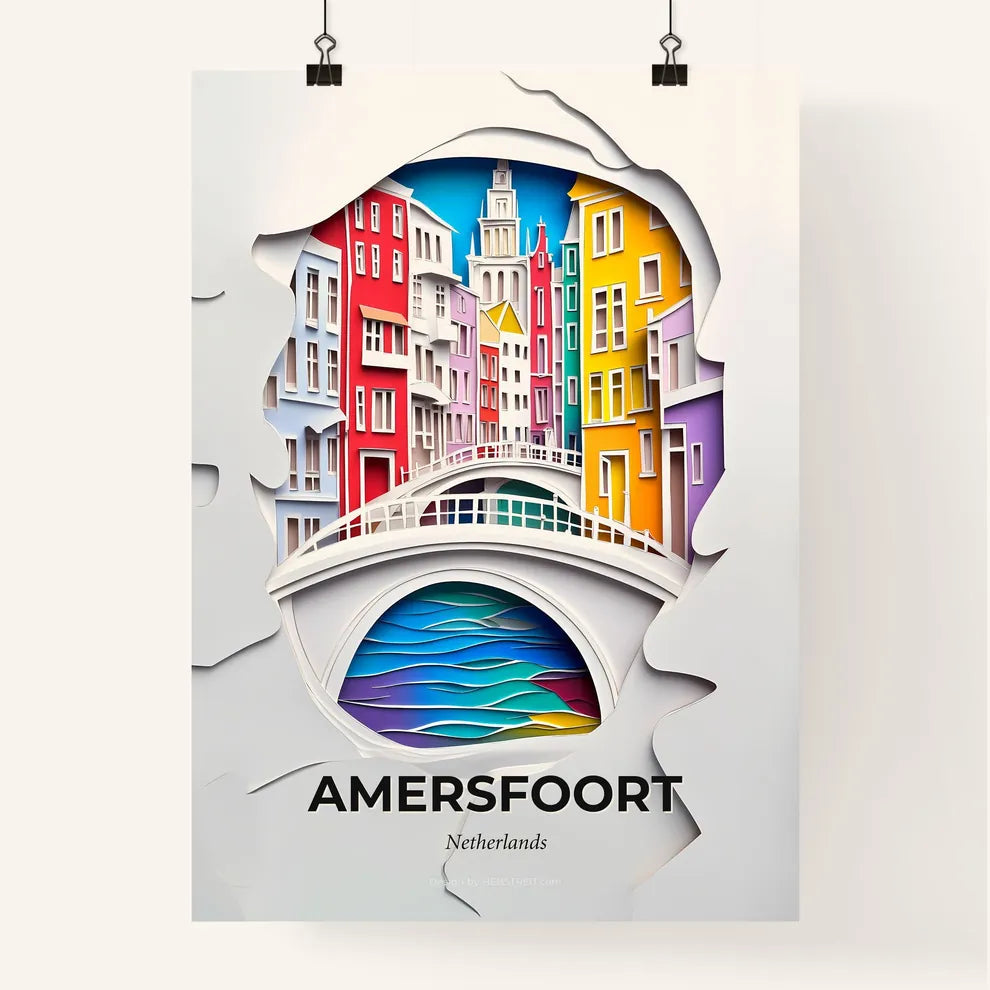 Vivid Amersfoort, Netherlands, Colorful Poster
