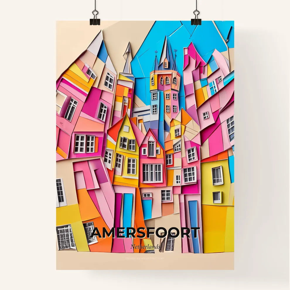 Vivid Amersfoort, Netherlands, Colorful Poster