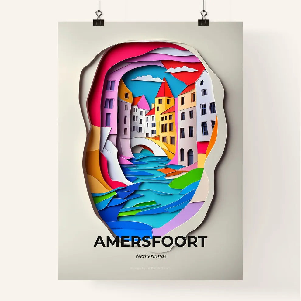 Vivid Amersfoort, Netherlands, Colorful Poster