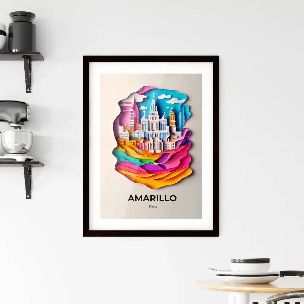 Vivid Amarillo, Texas, Framed Wall Art