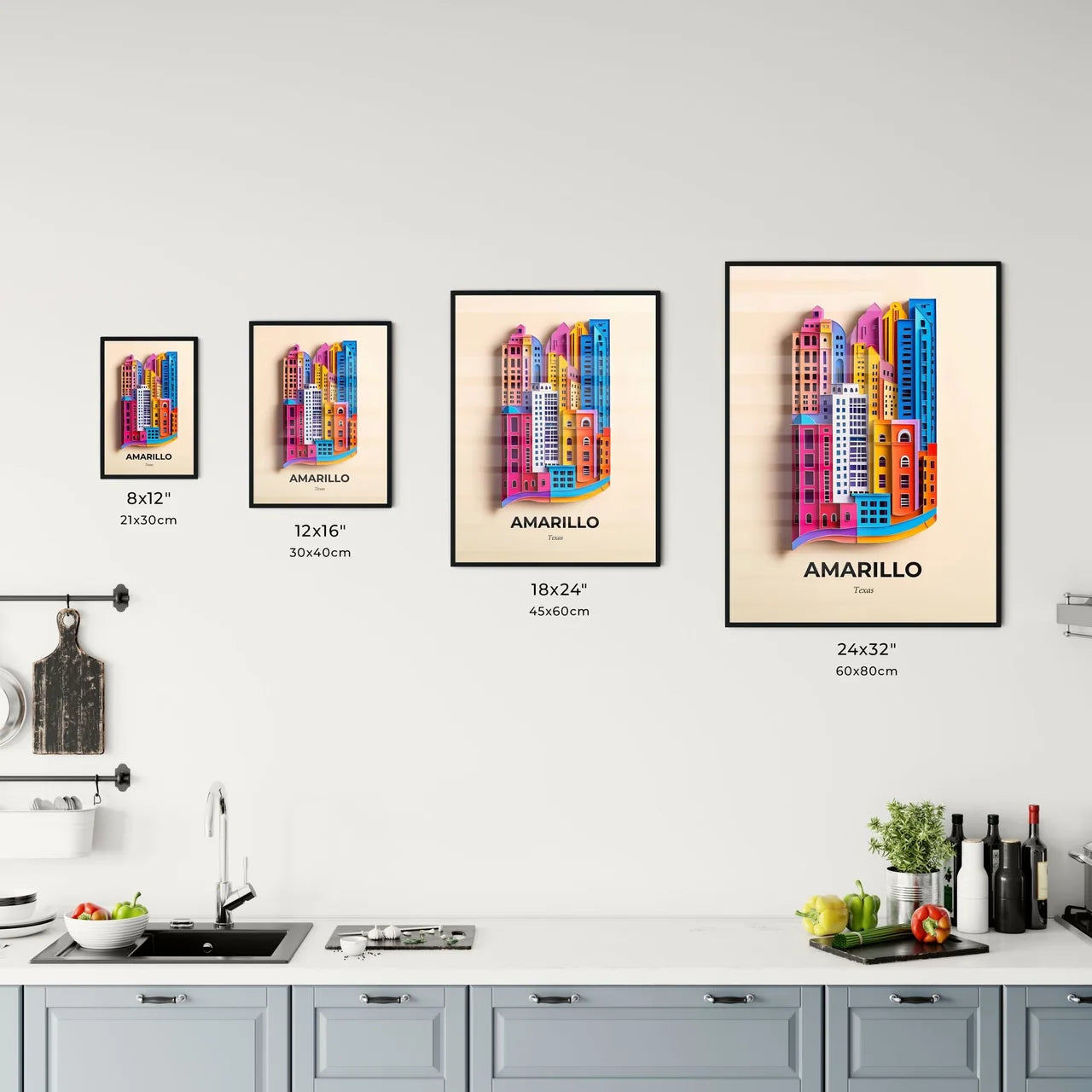 Vivid Amarillo, Texas, Kitchen Art