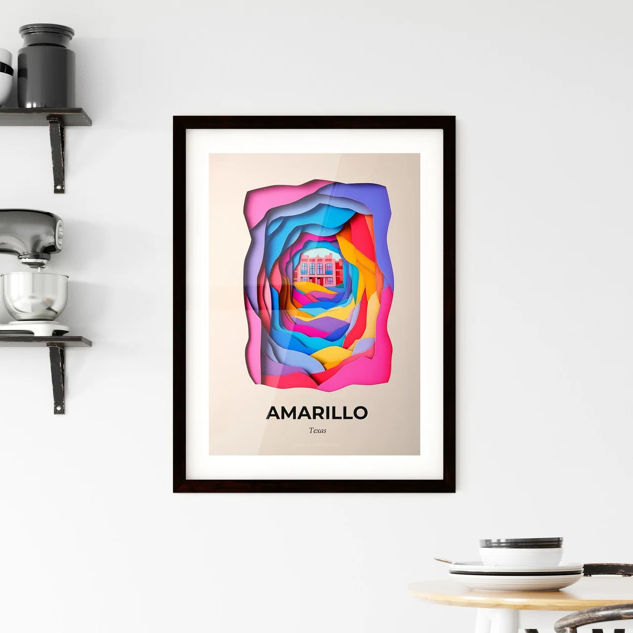 Vivid Amarillo, Texas, Framed Wall Art