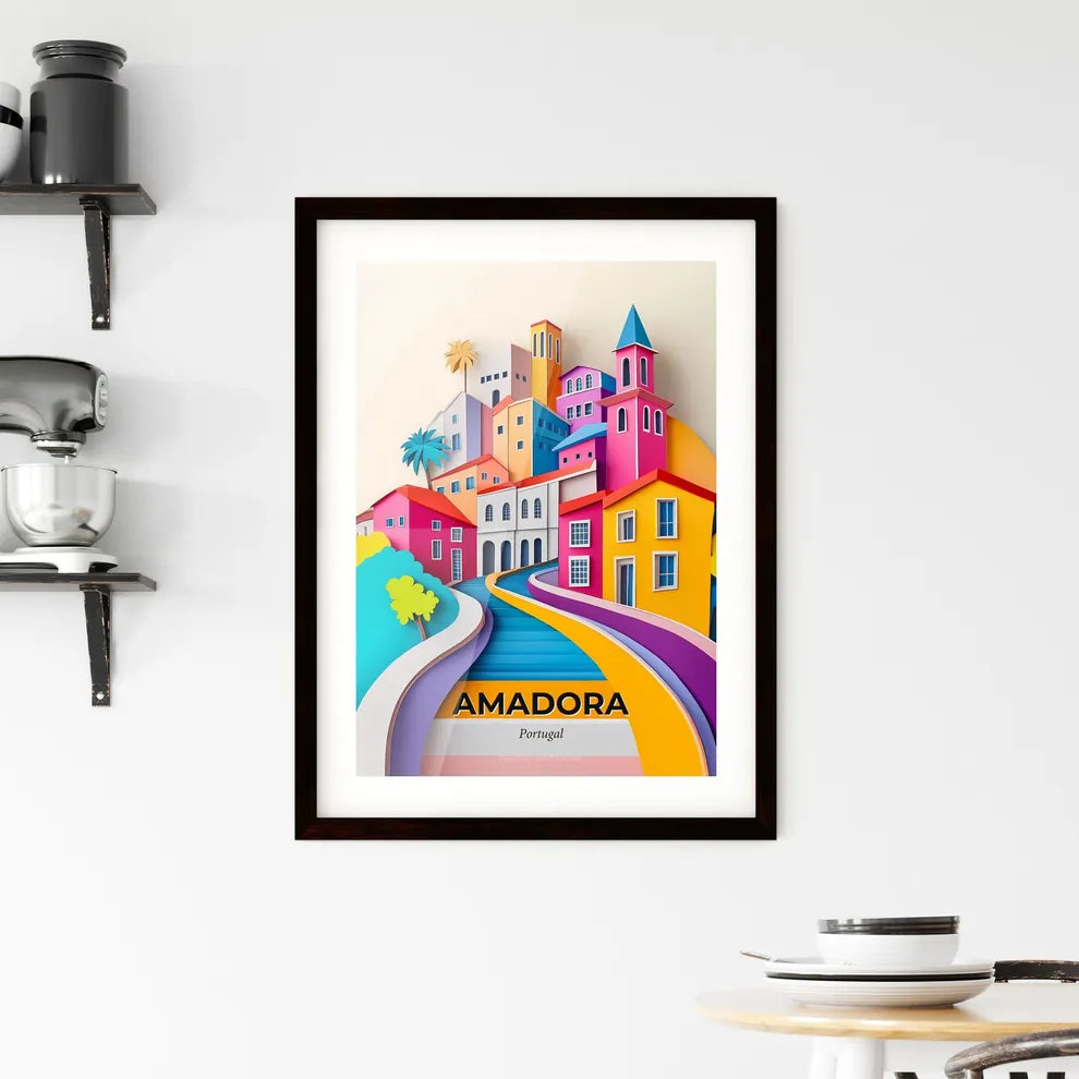 Vivid Amadora, Portugal, Framed Wall Art