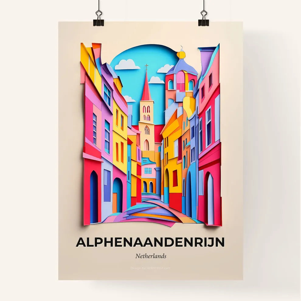 Vivid Alphen aan den Rijn, Netherlands, Colorful Poster