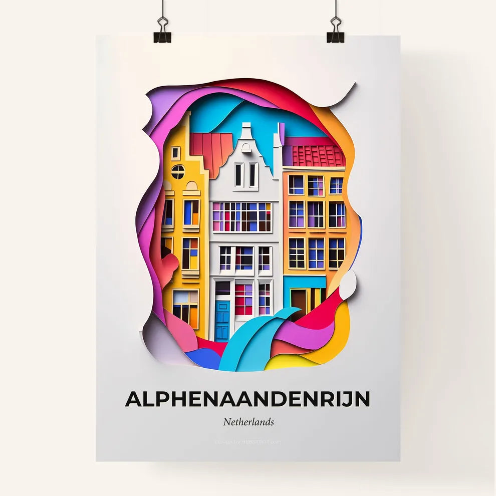 Vivid Alphen aan den Rijn, Netherlands, Colorful Poster