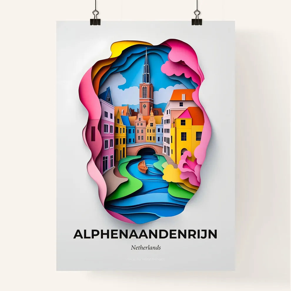 Vivid Alphen aan den Rijn, Netherlands, Colorful Poster