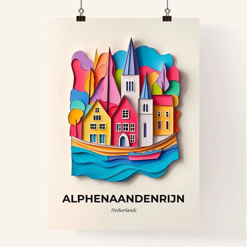 Vivid Alphen aan den Rijn, Netherlands, Colorful Poster