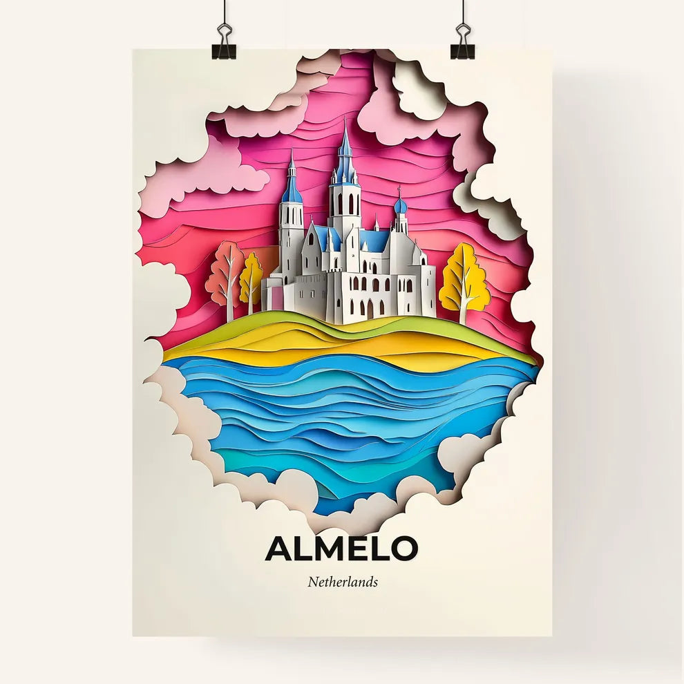 Vivid Almelo, Netherlands, Colorful Poster