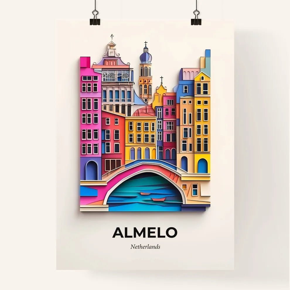 Vivid Almelo, Netherlands, Colorful Poster