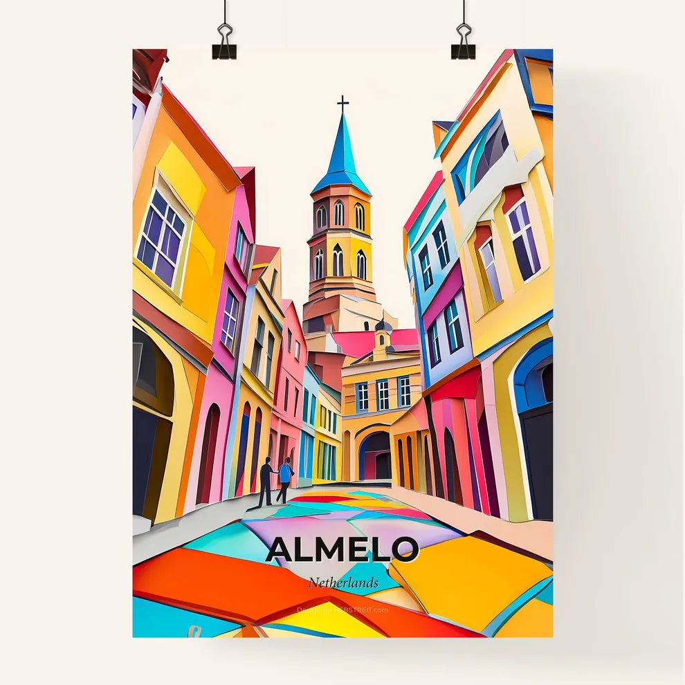 Vivid Almelo, Netherlands, Colorful Poster