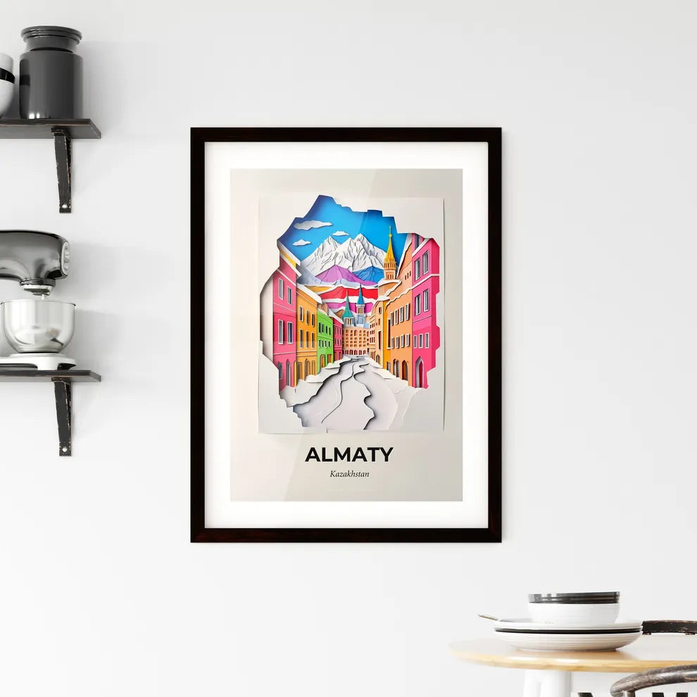 Vivid Almaty, Kazakhstan, Framed Wall Art