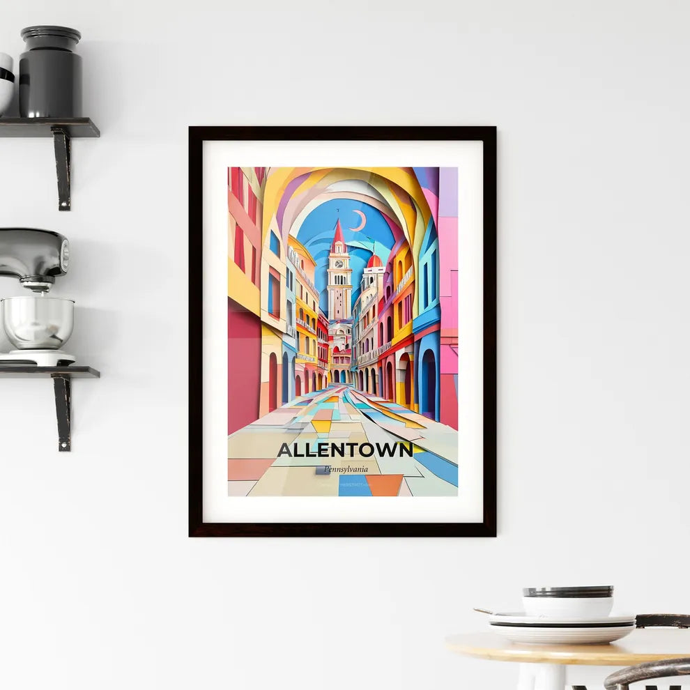 Vivid Allentown, Pennsylvania, Framed Wall Art