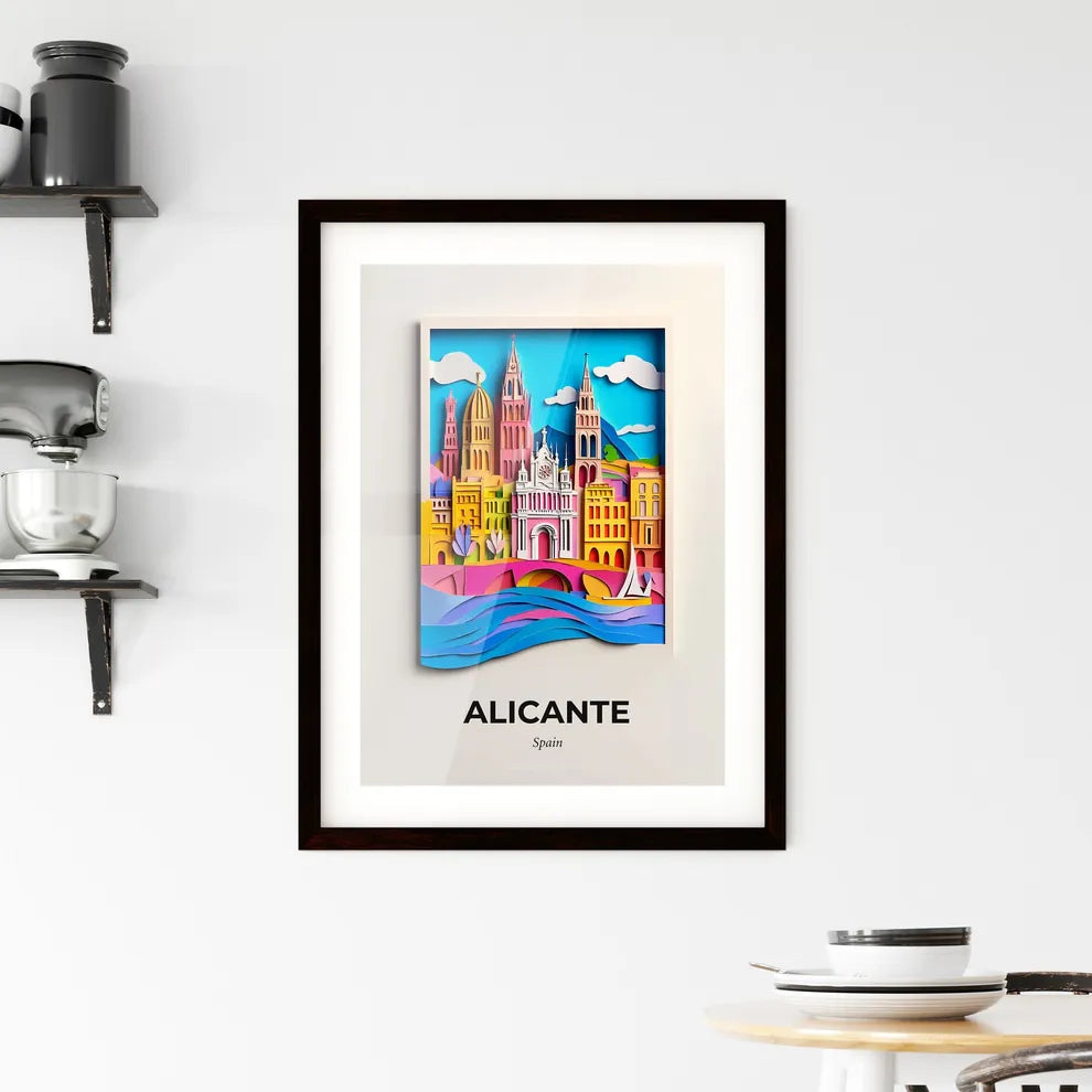 Vivid Alicante, Spain, Framed Wall Art