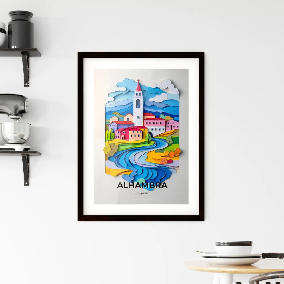 Vivid Alhambra, California, Framed Wall Art