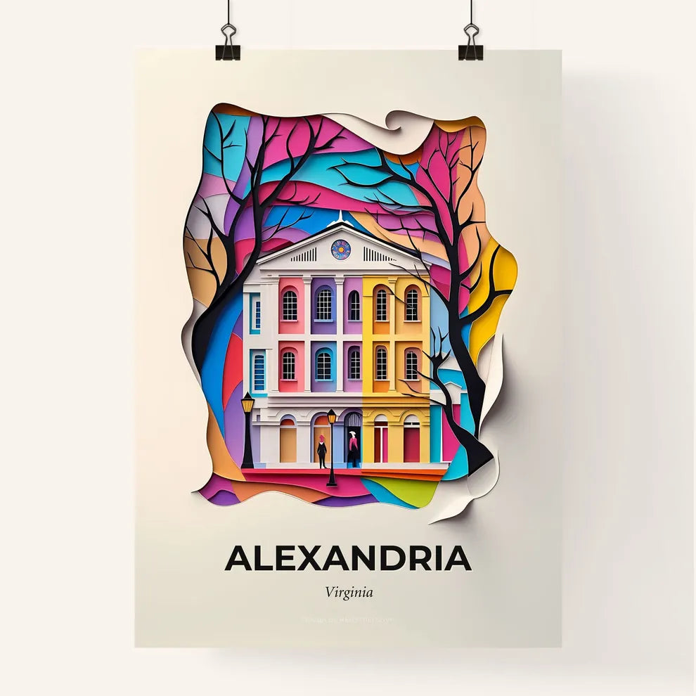 Vivid Alexandria, Virginia, Colorful Poster