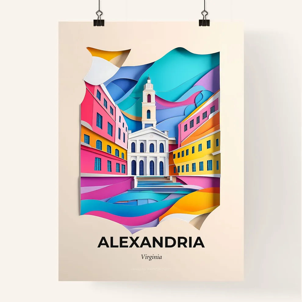 Vivid Alexandria, Virginia, Colorful Poster