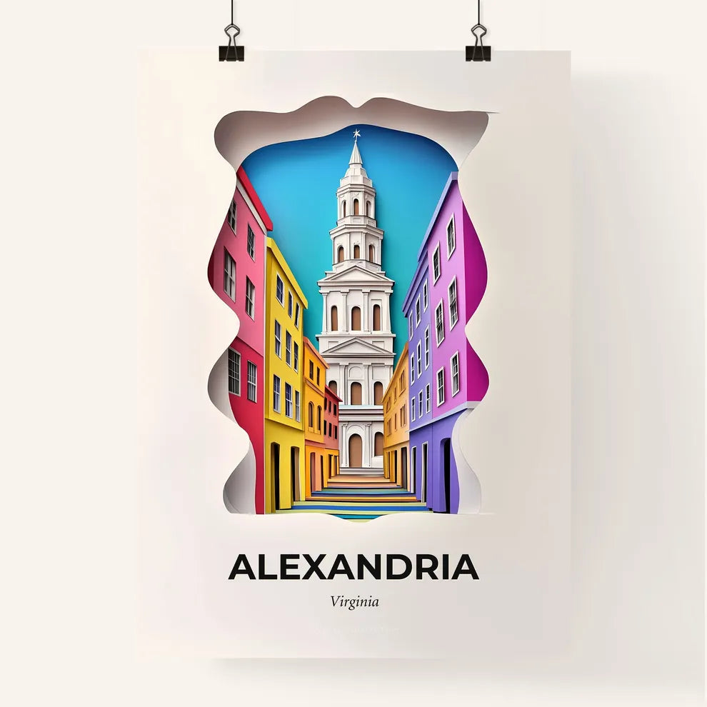 Vivid Alexandria, Virginia, Colorful Poster