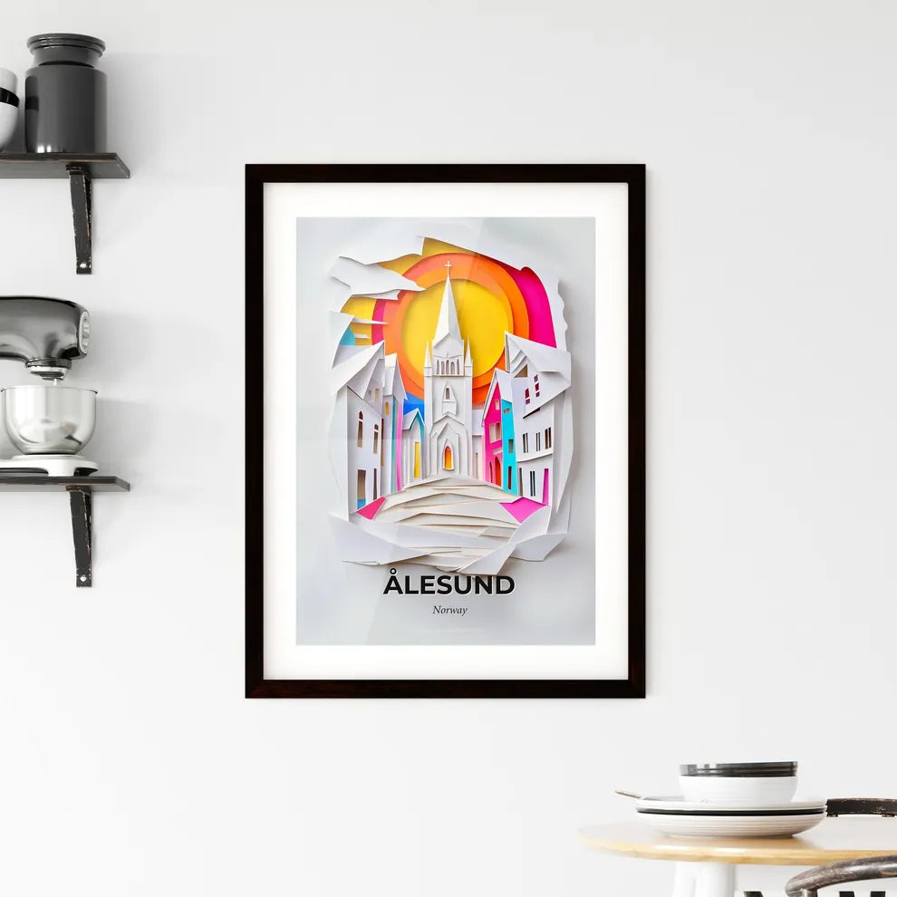 Vivid Ålesund, Norway, Framed Wall Art