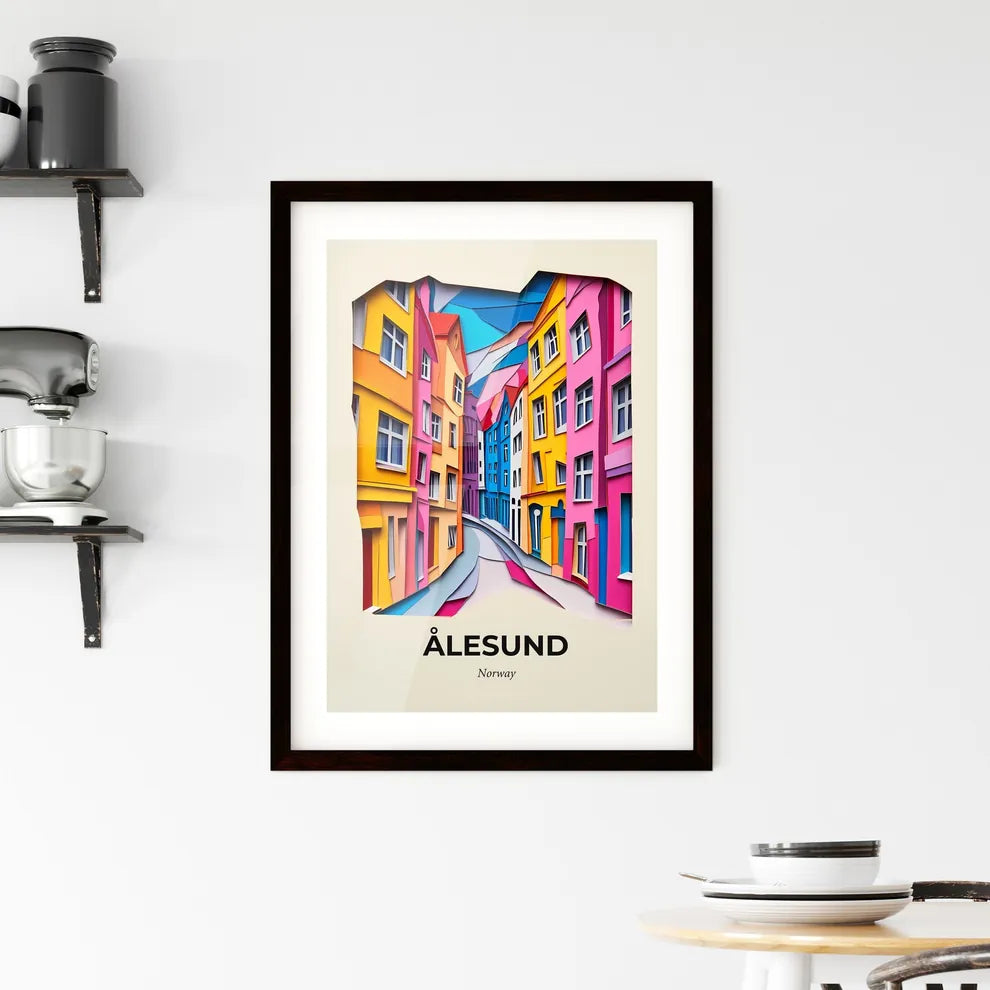 Vivid Ålesund, Norway, Framed Wall Art