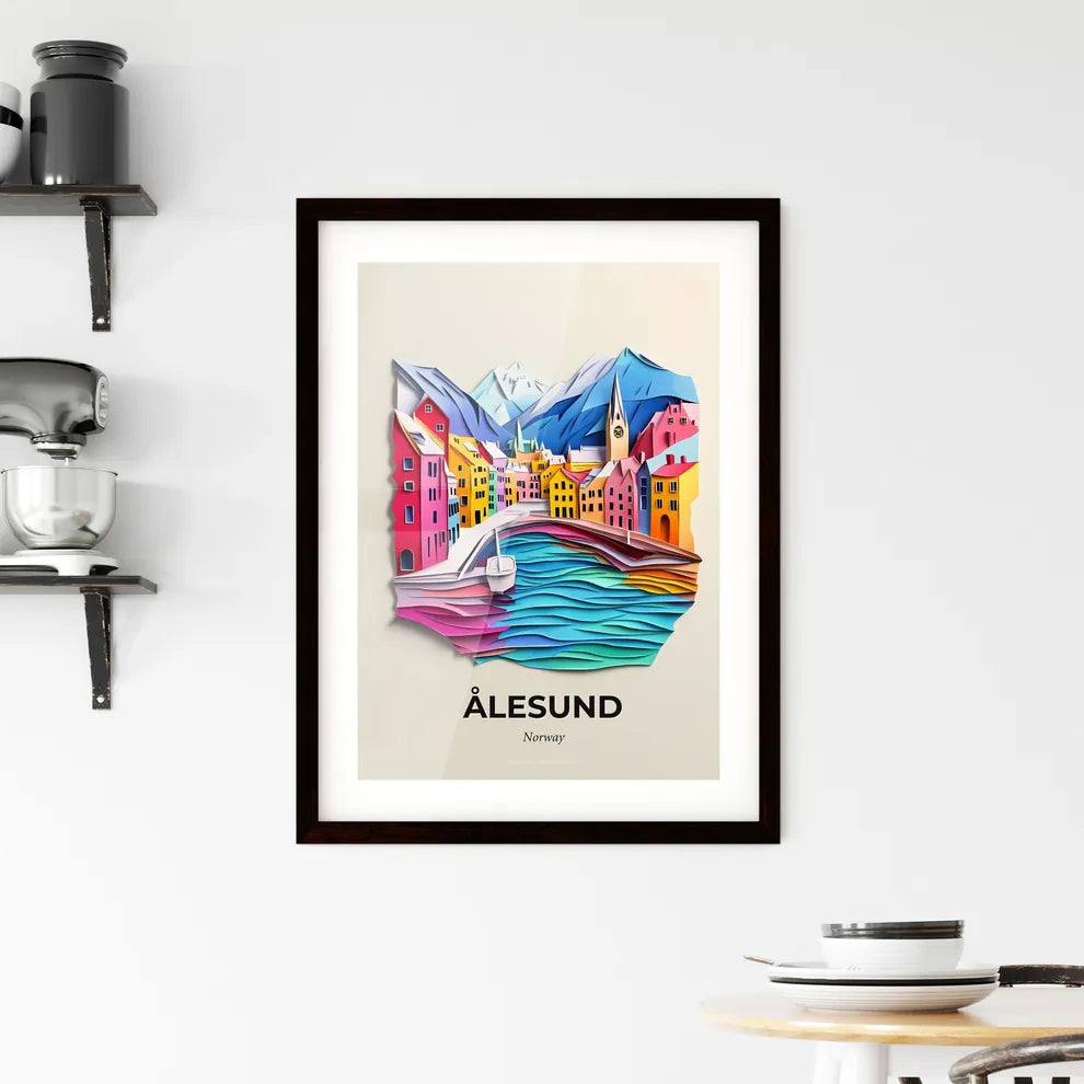 Vivid Ålesund, Norway, Framed Wall Art