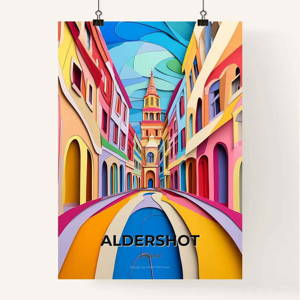 Vivid Aldershot, England, Colorful Poster