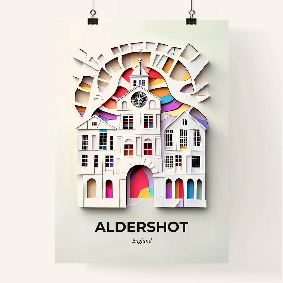 Vivid Aldershot, England, Colorful Poster