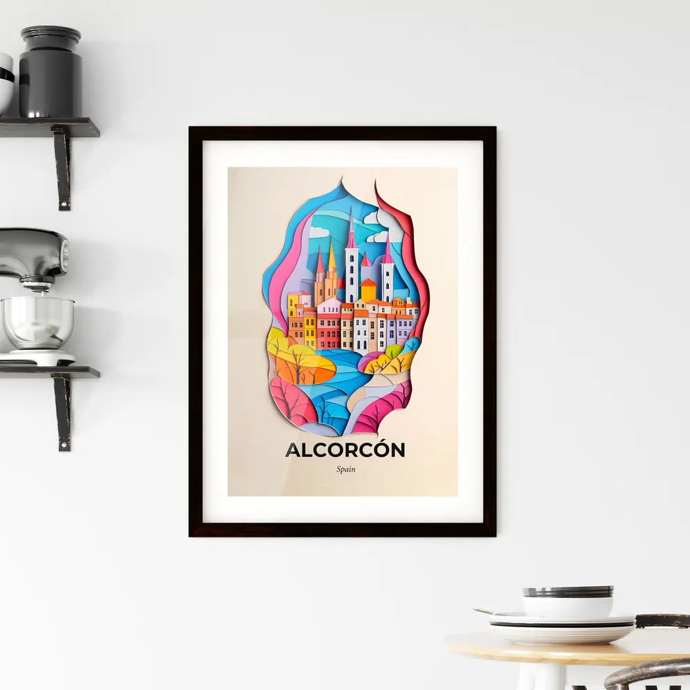 Vivid Alcorcón, Spain, Framed Wall Art
