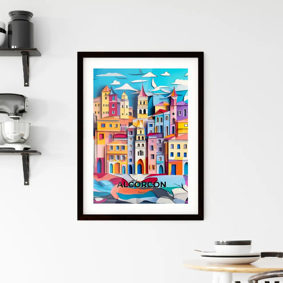 Vivid Alcorcón, Spain, Framed Wall Art