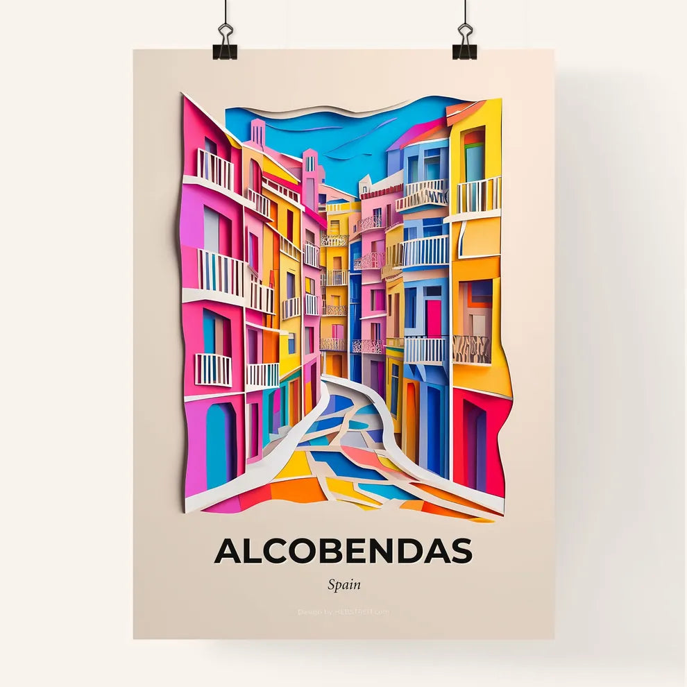 Vivid Alcobendas, Spain, Colorful Poster