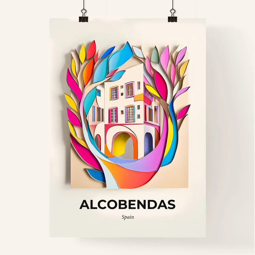 Vivid Alcobendas, Spain, Colorful Poster