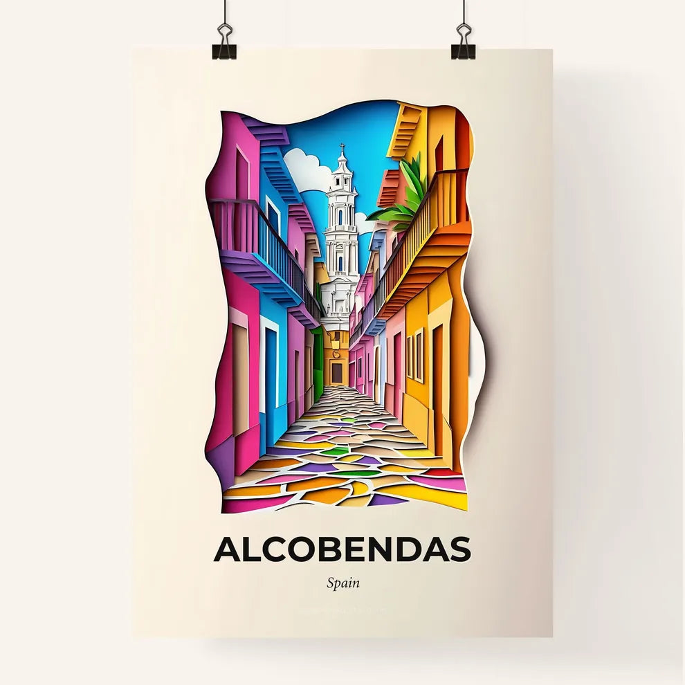 Vivid Alcobendas, Spain, Colorful Poster