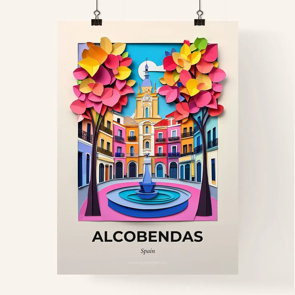 Vivid Alcobendas, Spain, Colorful Poster