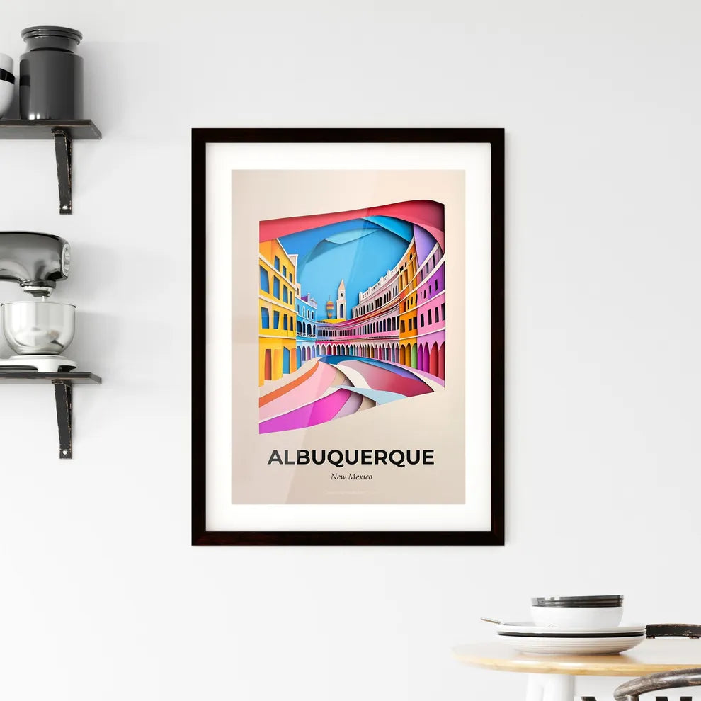 Vivid Albuquerque, New Mexico, Framed Wall Art