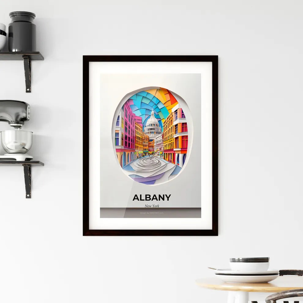 Vivid Albany, New York, Framed Wall Art