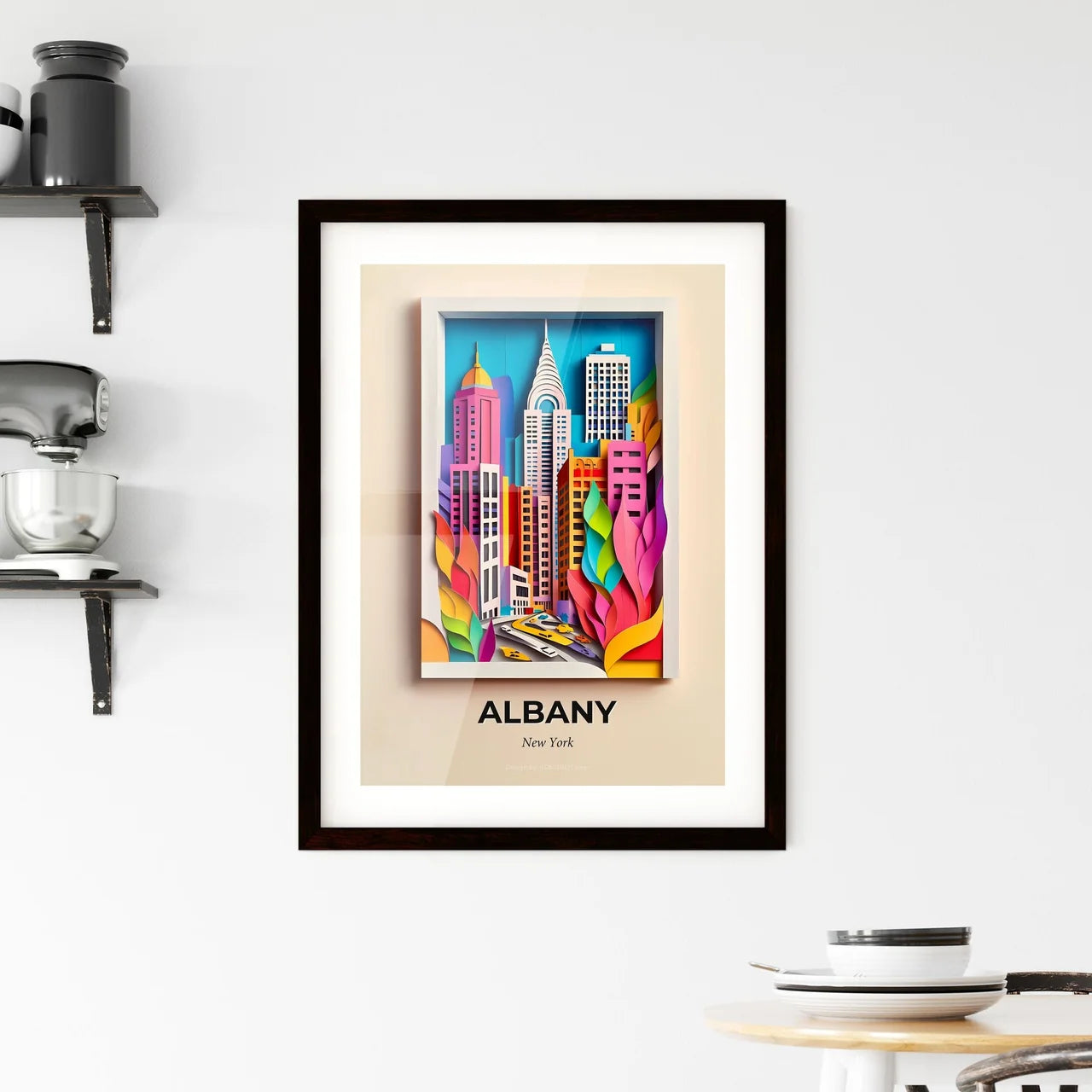 Vivid Albany, New York, Framed Wall Art