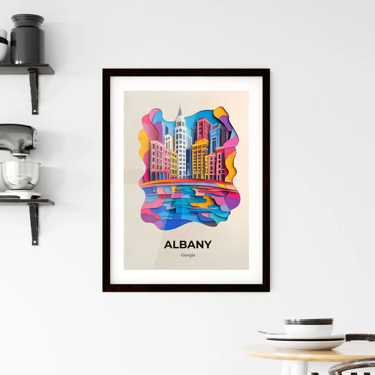 Vivid Albany, Georgia, Framed Wall Art
