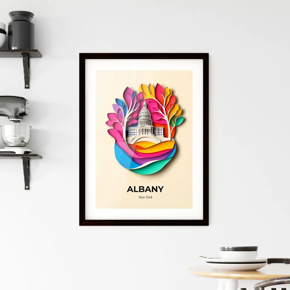 Vivid Albany, New York, Framed Wall Art