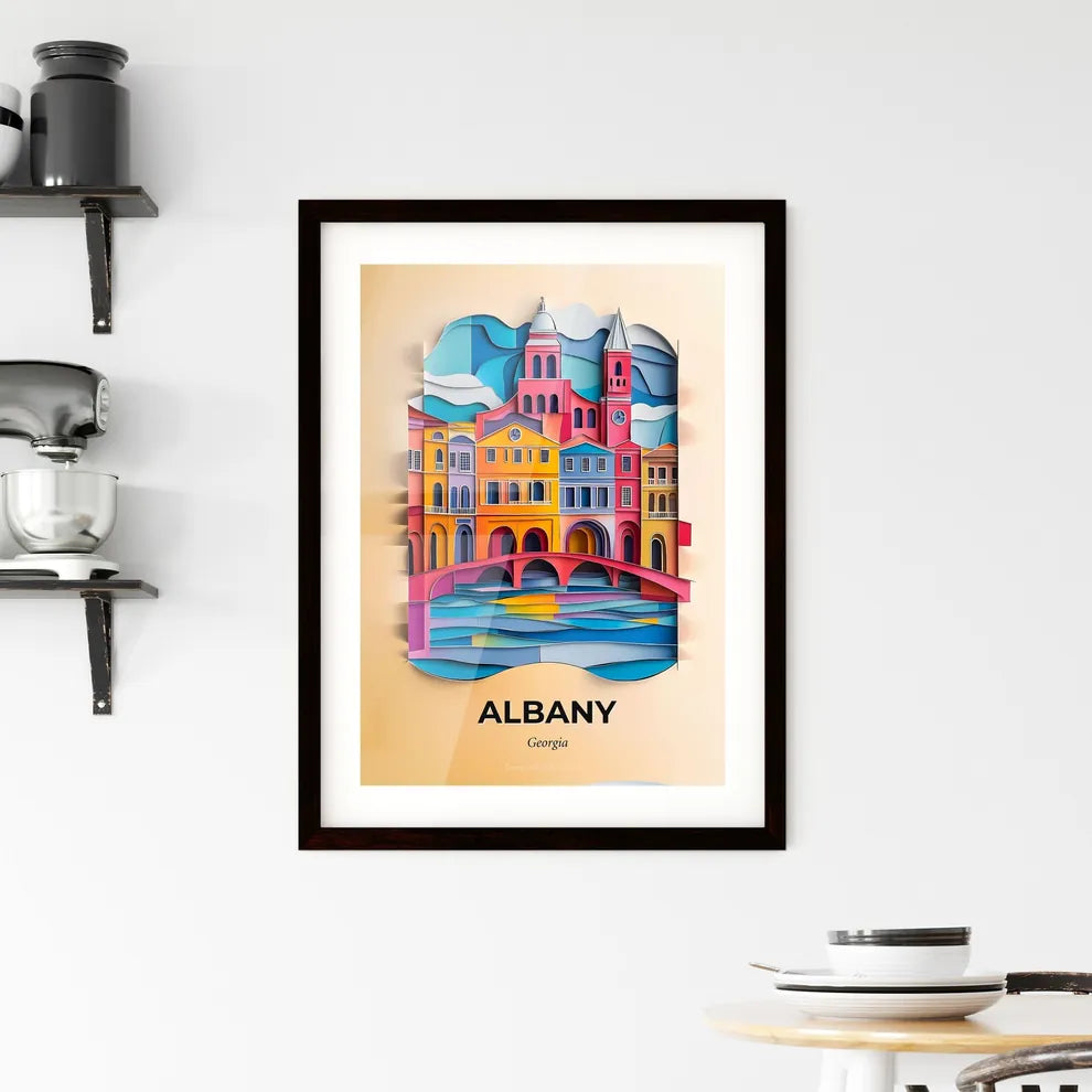 Vivid Albany, Georgia, Framed Wall Art