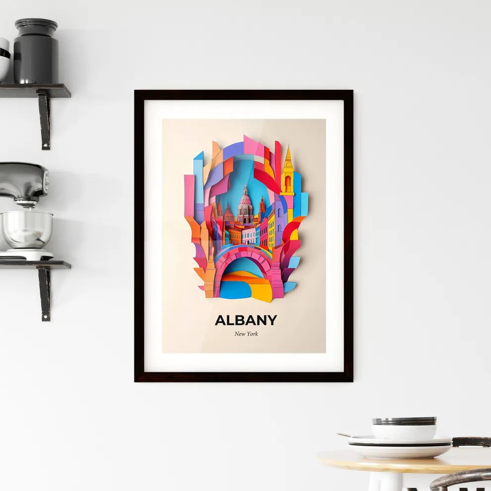 Vivid Albany, New York, Framed Wall Art