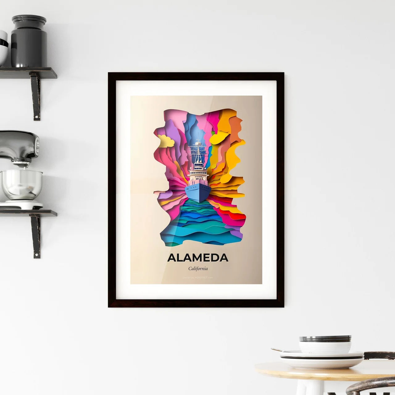 Vivid Alameda, California, Framed Wall Art