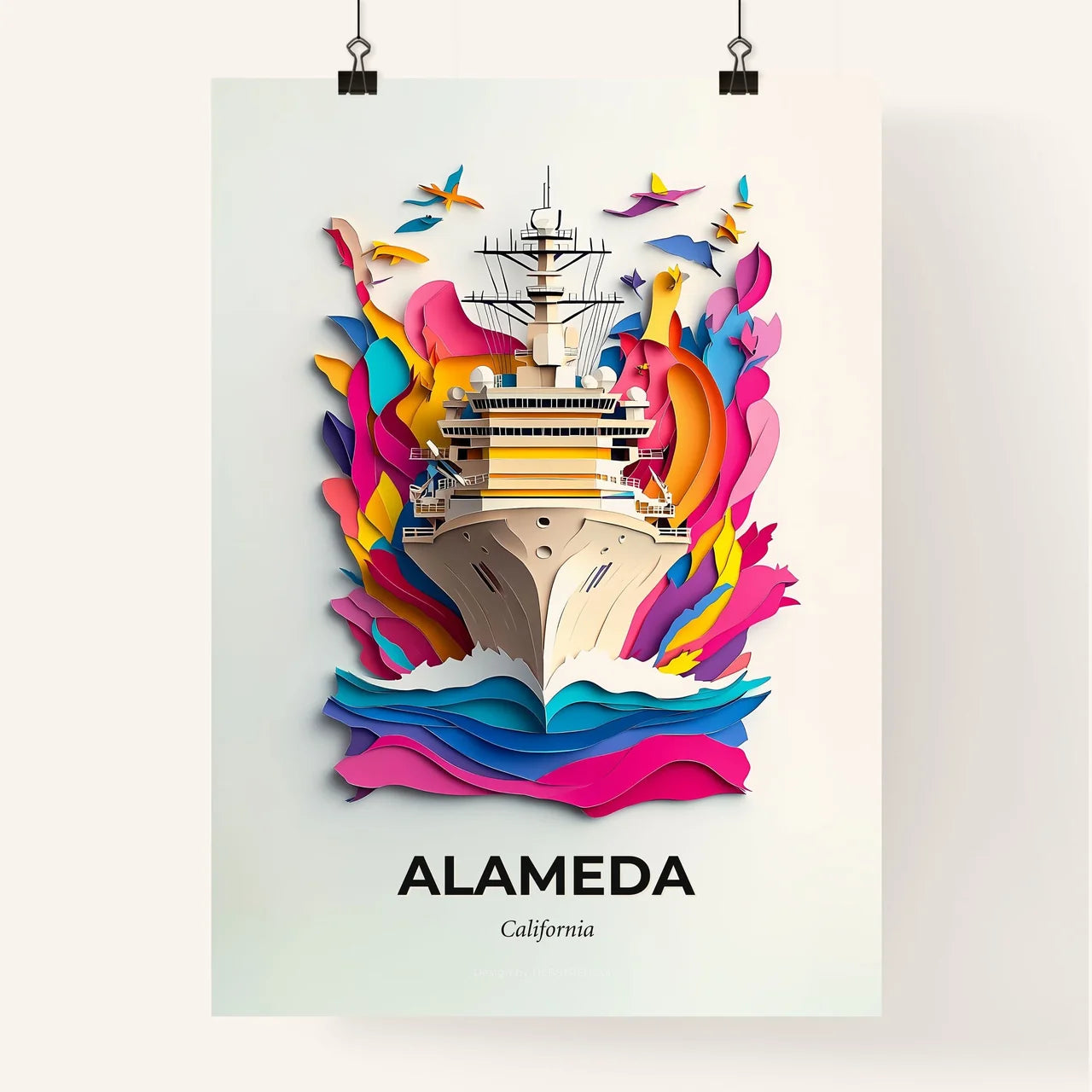 Vivid Alameda, California, Colorful Poster