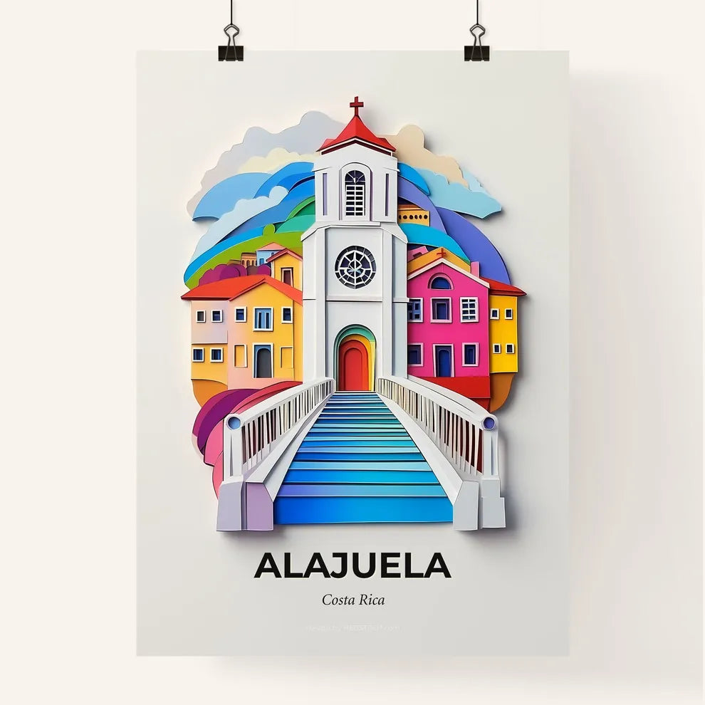 Vivid Alajuela, Costa Rica, Colorful Poster