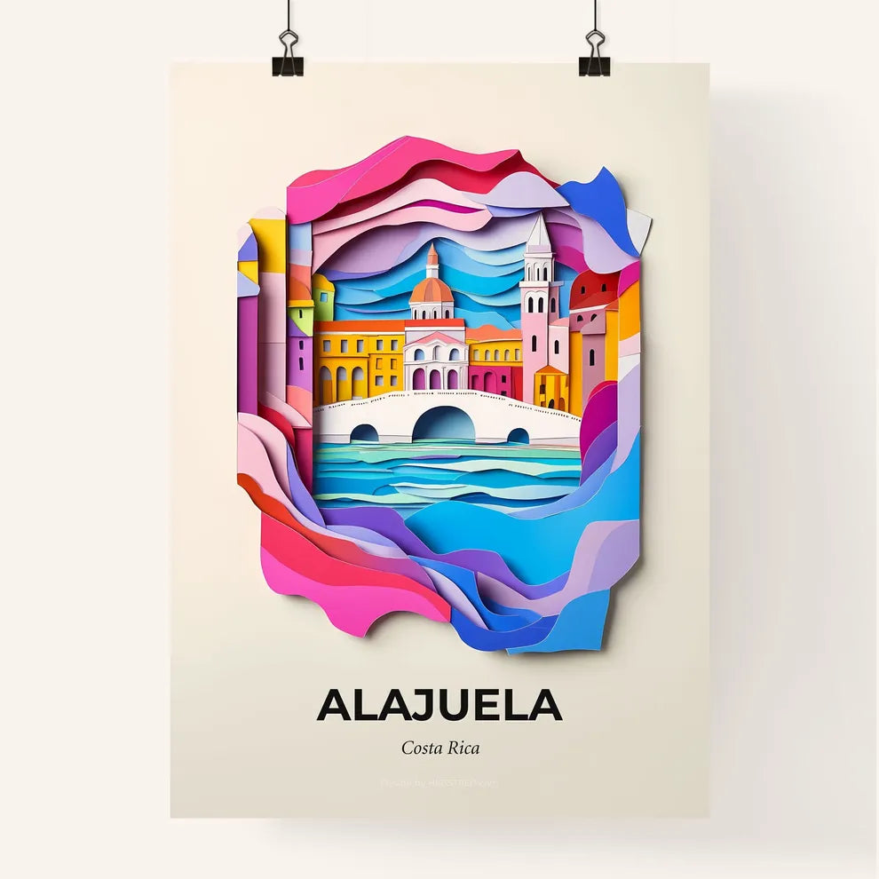 Vivid Alajuela, Costa Rica, Colorful Poster