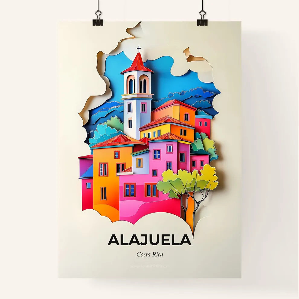 Vivid Alajuela, Costa Rica, Colorful Poster